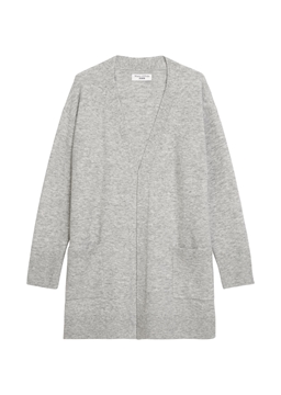 Picture of Long cardigan loose made from a soft virgin wool blend