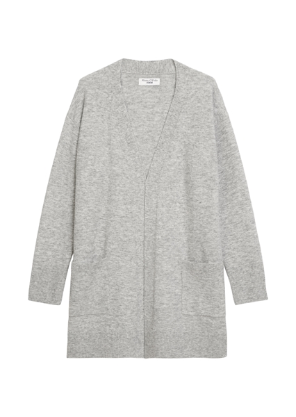 Picture of Long cardigan loose made from a soft virgin wool blend