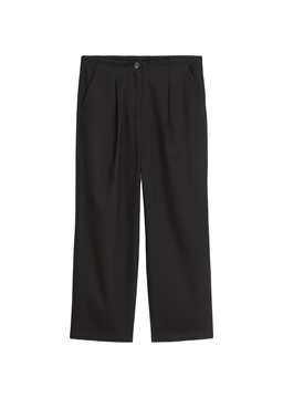Picture of Pleated trousers loose tapered with recycled polyester and viscose