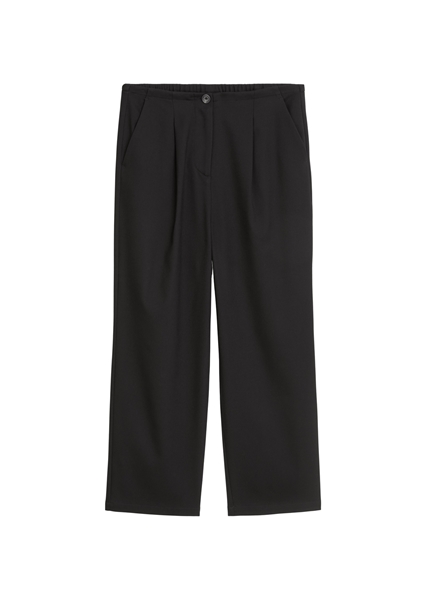 Picture of Pleated trousers loose tapered with recycled polyester and viscose