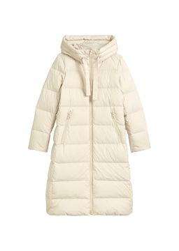 Picture of Hooded down coat fitted with water-repellent surface