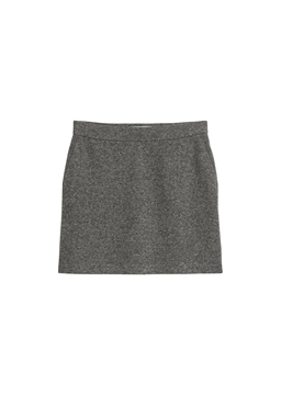 Picture of Tweed jersey mini skirt slim made from an organic cotton blend