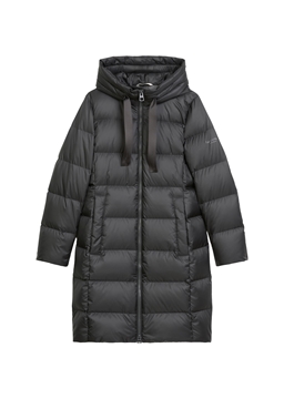 Picture of Hooded down coat shaped with water-repellent surface