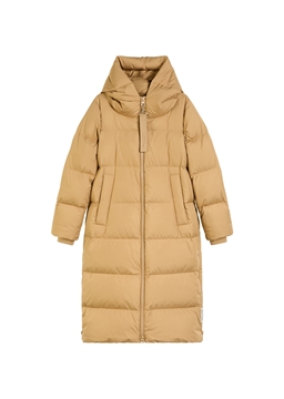 Picture of Puffer down hooded coat regular made from recycled materials
