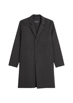 Picture of Regular coat made from recycled double face wool mix