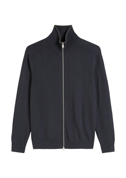 Picture of Zipper cardigan regular made from an organic cotton/virgin wool blend