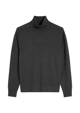 Picture of Regular turtleneck sweater made from soft merino wool