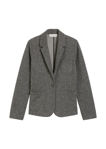 Picture of Relaxed jersey tweed blazer made from an organic cotton blend