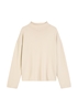 Picture of Oversized fine knit sweater made from a soft virgin wool blend