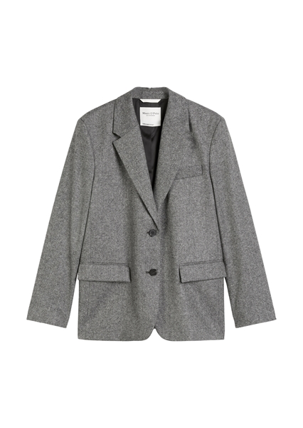 Picture of Relaxed tweed blazer made from a virgin wool mix