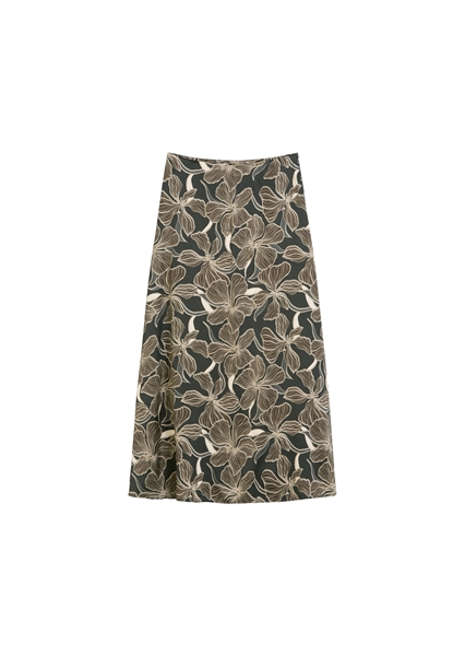 Снимка на Пола Midi с цветен принт