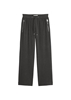 Picture of Twill jersey trousers wide made from an elastic viscose blend