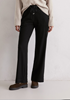 Picture of Twill jersey trousers wide made from an elastic viscose blend