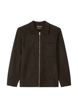 Picture of Overshirt cardigan regular in a compact boiled wool look