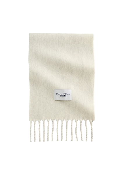 Picture of Wool scarf with long fringes