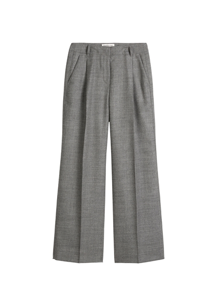 Picture of Wide suit trousers made from Italian wool twill