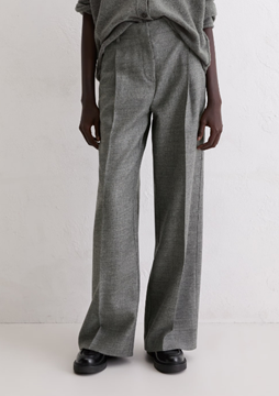 Picture of Wide suit trousers made from Italian wool twill