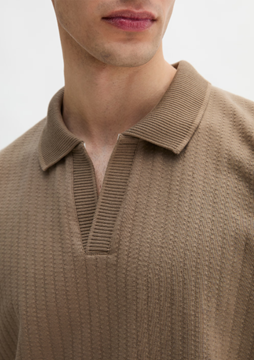 Picture of DfC polo shirt Jersey Structure regular made from heavy ribbed jersey