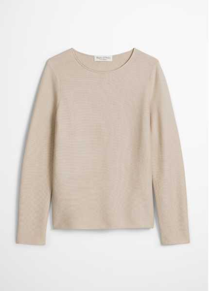 Picture of Knitted sweater slim made from soft organic cotton