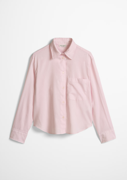 Picture of Relaxed cropped blouse made from cotton satin