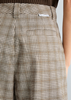 Picture of Checked trousers loose made from an organic cotton-linen blend
