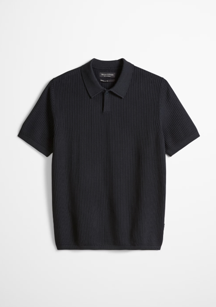 Picture of Regular knit polo shirt made from pure organic cotton