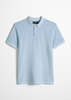 Picture of Polo shirt piqué shaped garment-dyed made from organic cotton stretch