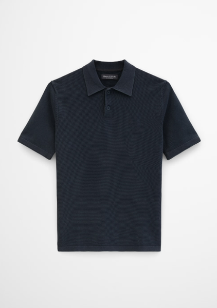 Picture of Regular knit polo shirt made from certified organic cotton