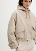 Picture of Canvas jacket with hood relaxed made from cotton-nylon mix
