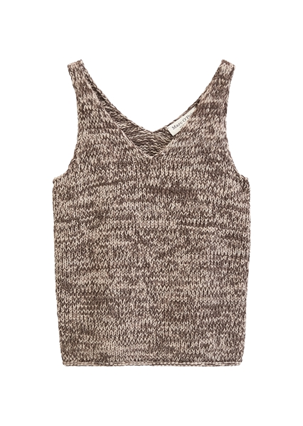 Picture of Knitted top slim made from ribbon yarn