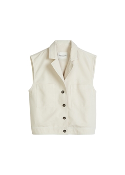 Picture of Vest relaxed made from an organic cotton/lyocell/linen blend