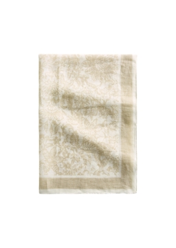Picture of Linen scarf with soft fringed edge