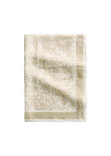 Picture of Linen scarf with soft fringed edge