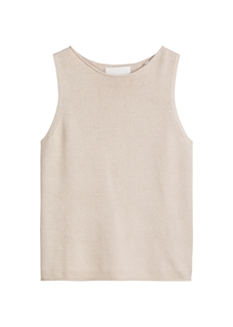 Picture of Sleeveless sweater regular made from an organic cotton-linen blend