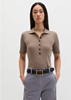 Picture of Ribbed polo shirt slim with TENCEL™ Modal
