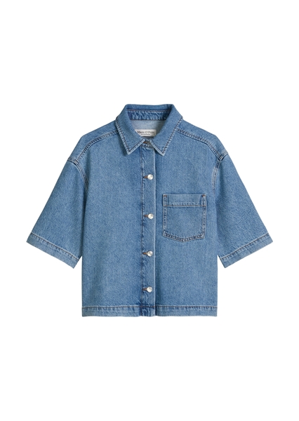 Снимка на Дамска риза с къс ръкав