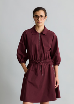 Picture of Woven Dresses, Zipped Polo Dres 5000008225