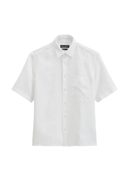 Снимка на Мъжка ленена риза с къс ръкав