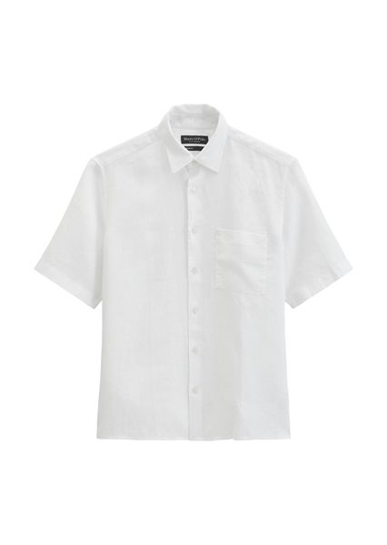 Снимка на Мъжка ленена риза с къс ръкав