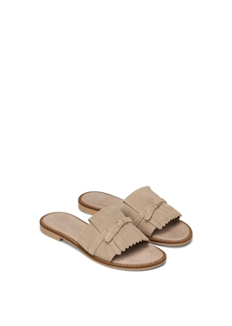 Picture of Slide Model Babette made from soft suede