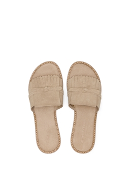 Picture of Slide Model Babette made from soft suede