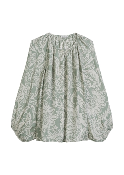 Picture of Print blouse loose made from lightweight viscose twill