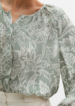 Picture of Print blouse loose made from lightweight viscose twill