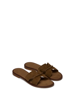 Снимка на Дамски кожени чехли