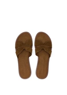 Снимка на Дамски кожени чехли