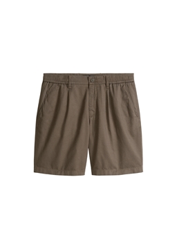 Picture of Shorts Model Eksjö Jogger pleats relaxed made from TENCEL™ Lyocell-linen mix