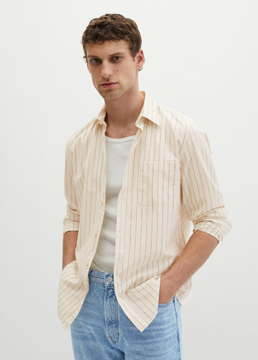 Picture of Shirt shaped made from organic cotton poplin with movement