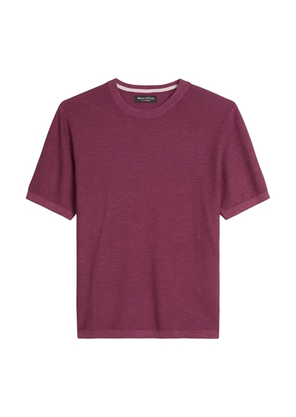 Picture of Regular short-sleeved sweater made from organic cotton and linen