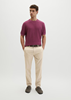 Picture of Regular short-sleeved sweater made from organic cotton and linen