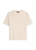 Picture of Regular short-sleeved sweater made from organic cotton and linen